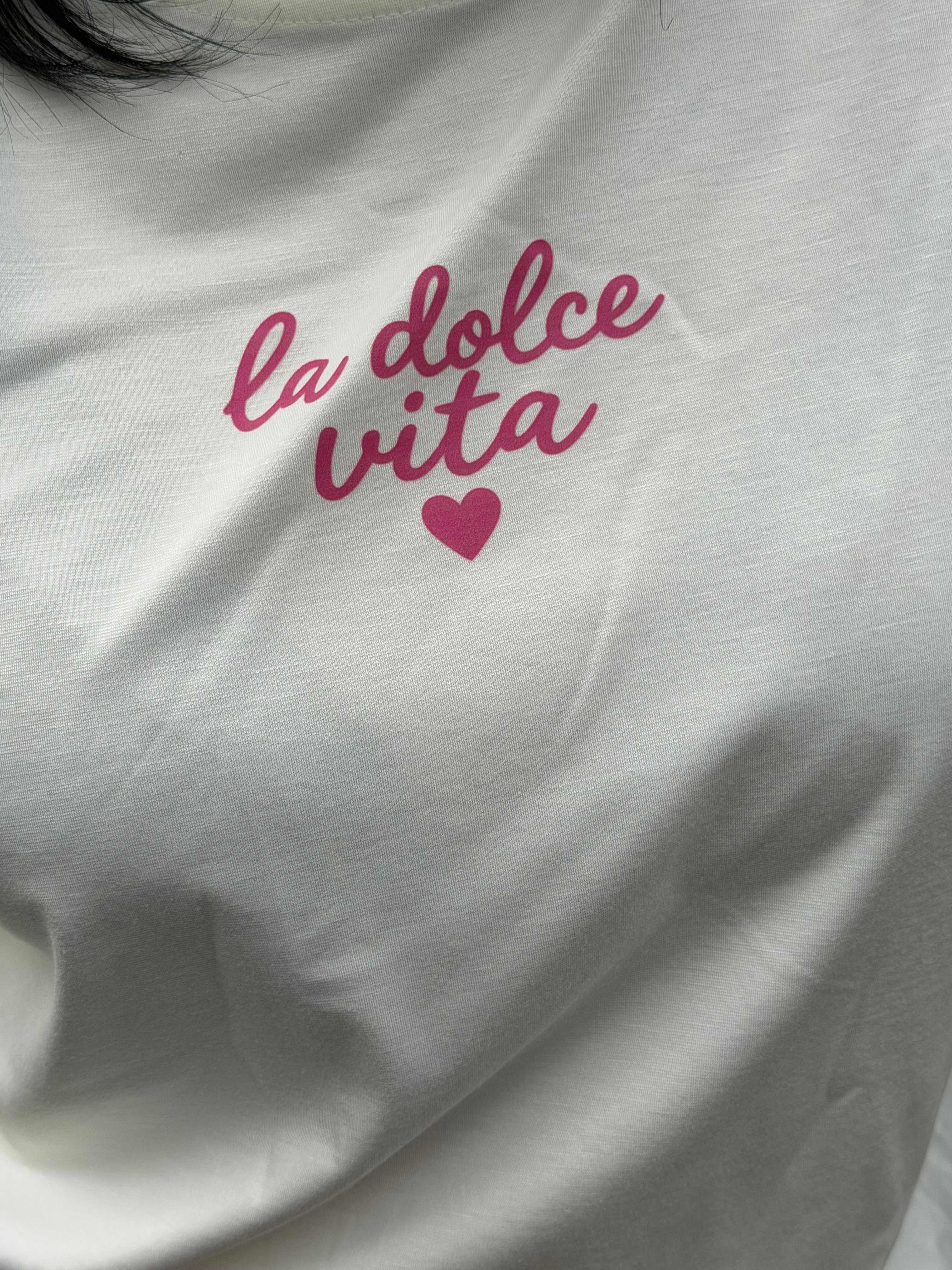 T-shirt Dolce Vita Blanc – Esprit Été
