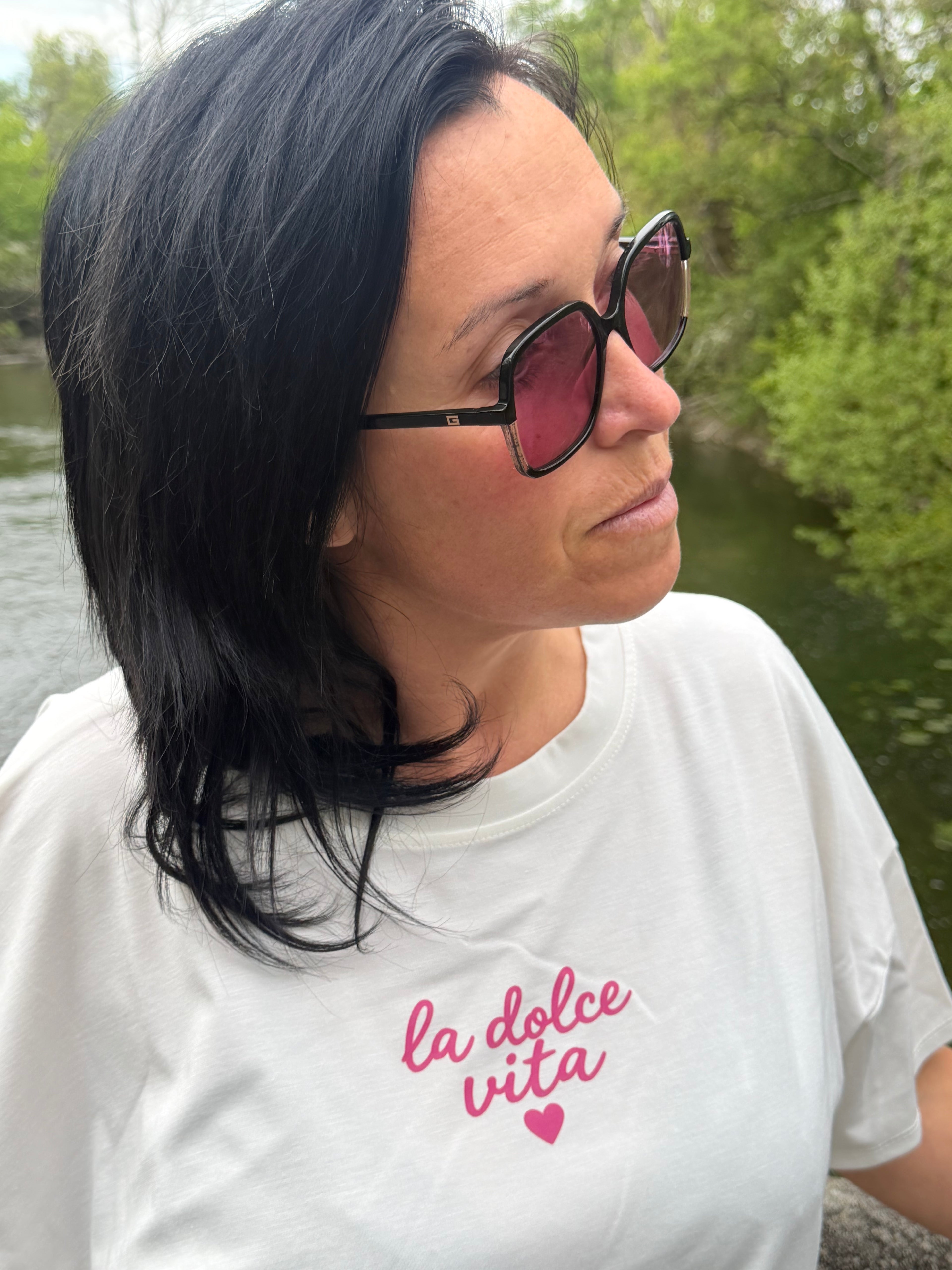 T-shirt Dolce Vita Blanc – Esprit Été