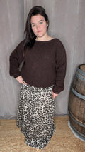 Pull Twist Chocolat – Maille Alpaga