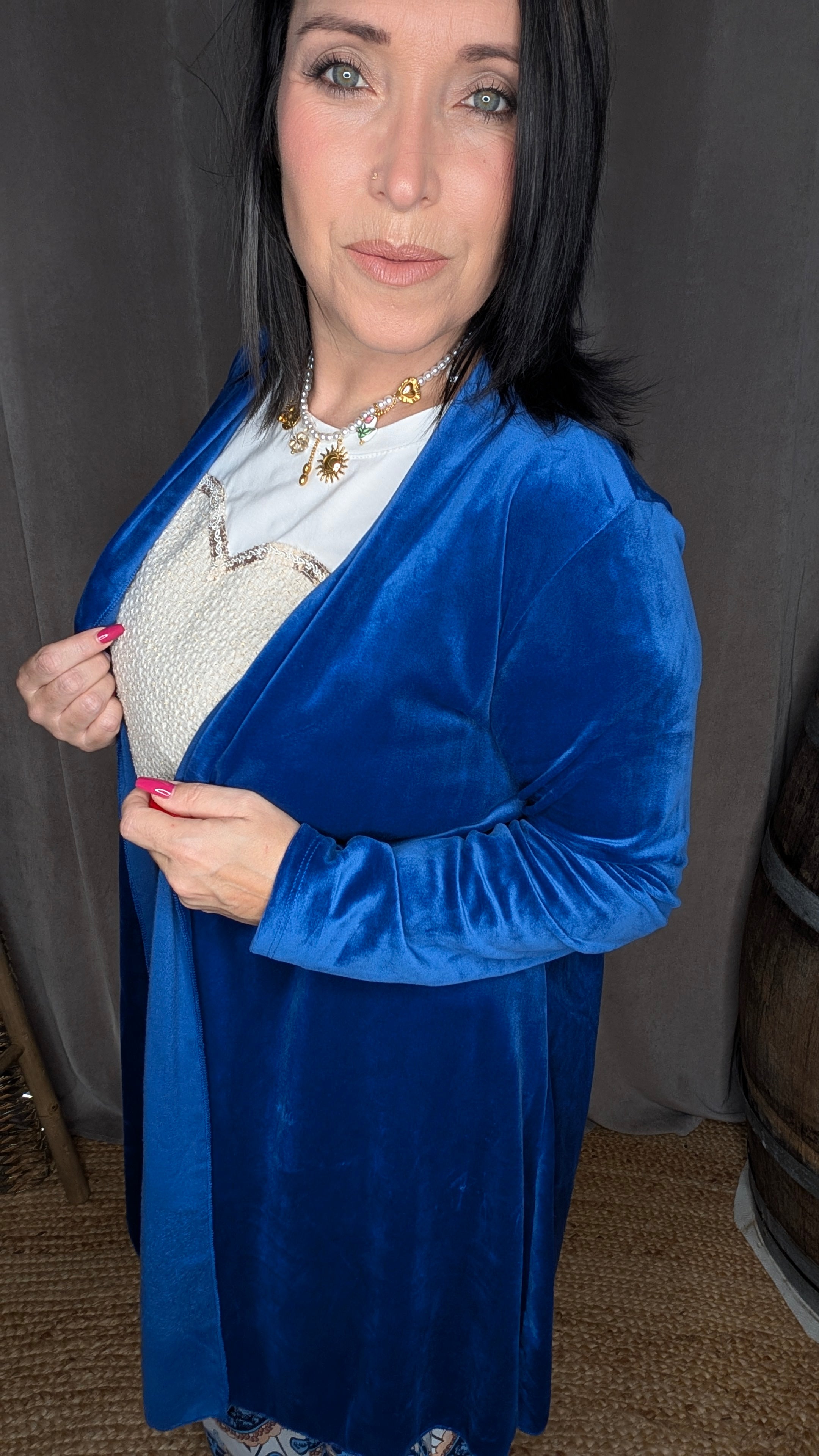 Gilet Long Helga – Élégance Fluide