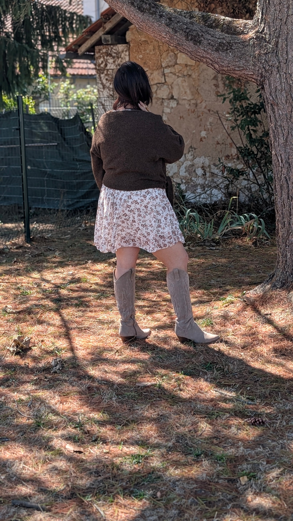🤎 PULL CACHE-CŒUR CHOCOLAT À NOUER