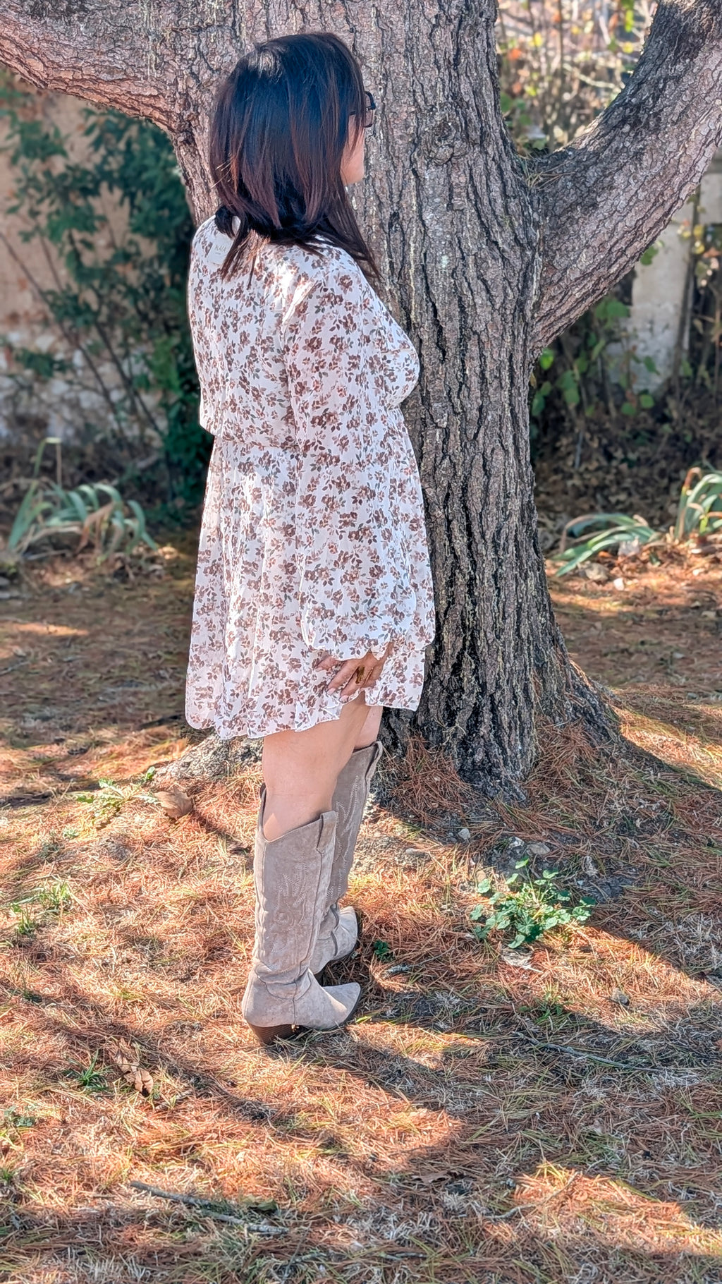 🤎 ROBE CACHE-CŒUR FLEURS D’AUTOMNE 🤎