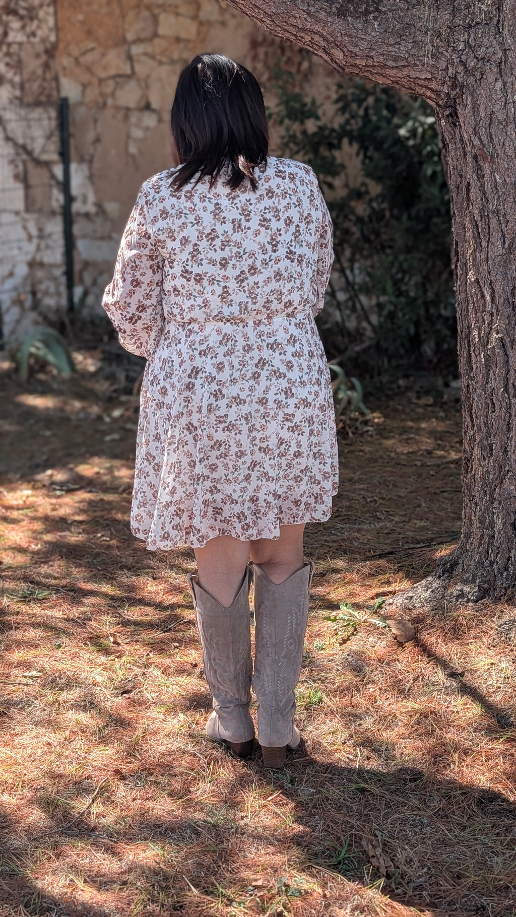 🤎 ROBE CACHE-CŒUR FLEURS D’AUTOMNE 🤎
